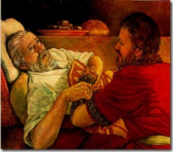 Isaac blesses Jacob